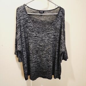 a.n.a  A New approach casual relaxed fit blouse three quarter Sleeves XL